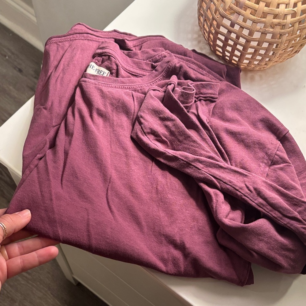We The Free Nina Purple Long Sleeve Shirt